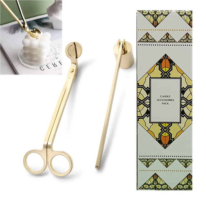 Éteignoir à Bougie CC Wonderland - Acier Inoxydable Doré - 21cm - Forme V - Cadeau Élégant