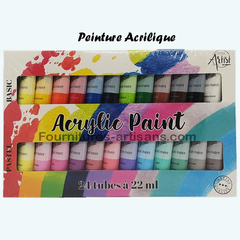 Lot de 4 flacons de peinture acrylique 'Pébéo - Acrylcolor' Noël - La  Fourmi creative