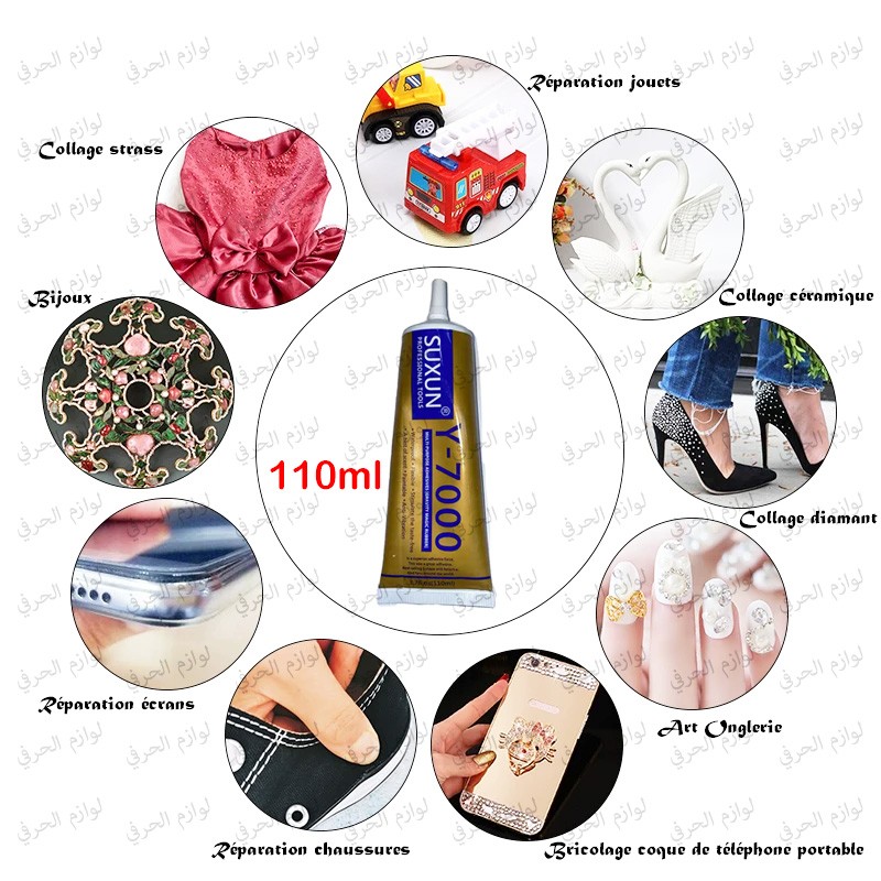 Meilleure Colle transparente multiusage Y7000 buse Aiguille bricolage bijoux diamant strass