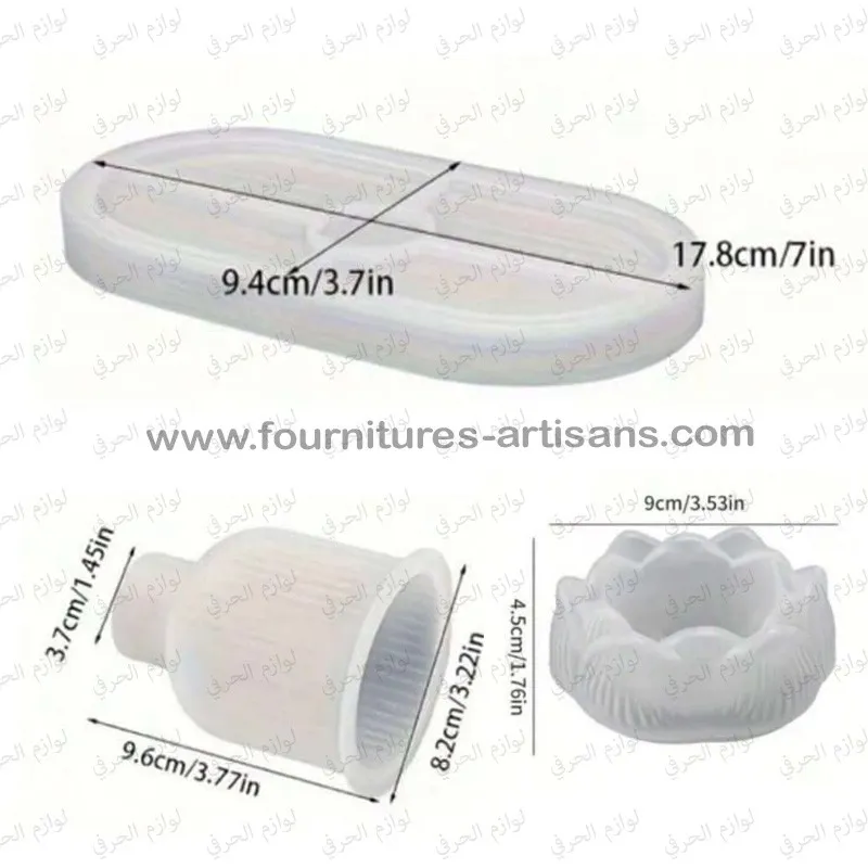 Moule En Silicone JAGENIE 62S Pour Bracelets En Résine - Forme Ronde, Transparent, 1 Pièce
