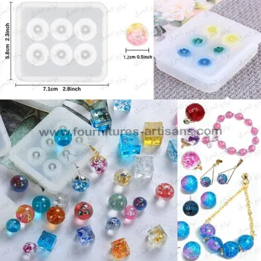 Moule En Silicone Pour Bracelet Résine - Format Rond, Taille 62S - Hauteur 1,9 Cm - Transparent, Flexible - DIY Bijoux